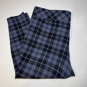 Torrid Grey & Black plaid pixie pants stretch Size 3S